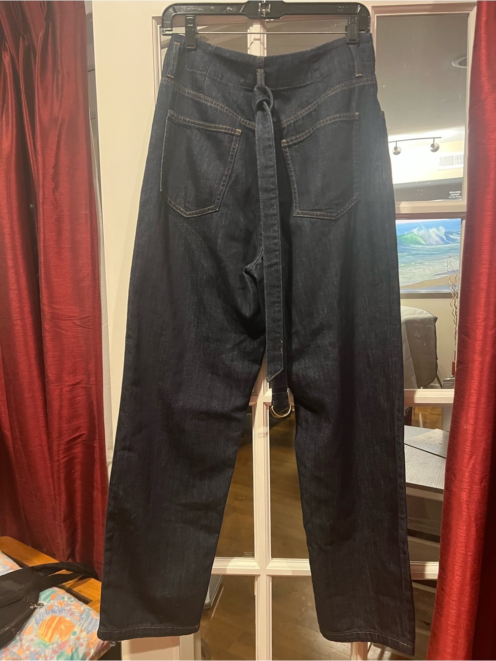 Uniqlo Relaxed Dark Indigo  Jeans - Picture 2 of 5